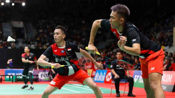 Pebulutangkis ganda putra Fajar Alfian/Muhammad Rian Ardianto pernah merasakan juara di turnamen Swiss Open 2018. (Foto: PBSI)