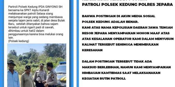 IMG 20200729 205930 977 750x375 Klarifikasi dari Polres Jepara soal unggahan admin medsos Polsek Kedung
