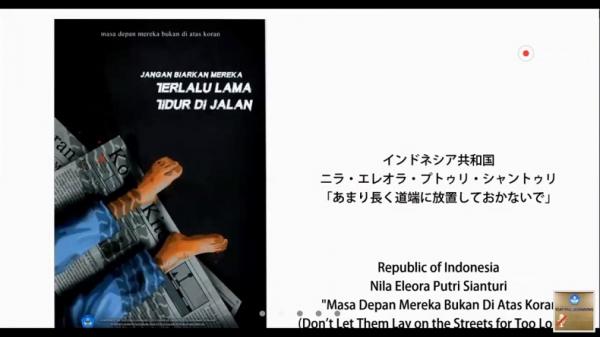 Poster menang di Jepang Poster karya Nila Eleora Putri Sianturi (Foto: Dok Kemendikbud)