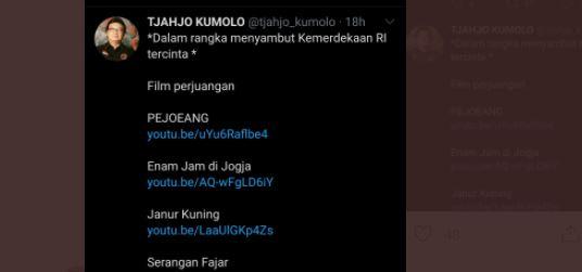 Unggahan Tjahjo Kumolo (Foto: Istimewa)