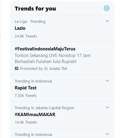 Lazio Trending Topic Lazio trending topic di Twitter (Foto: ist)