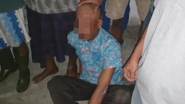 pelaku kotak amal Akmal, pelaku pencurian kotak amal di Medan (Yudha Bahar/iNews)