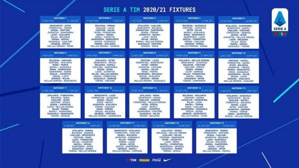 Jadwal Serie A 2020/2021