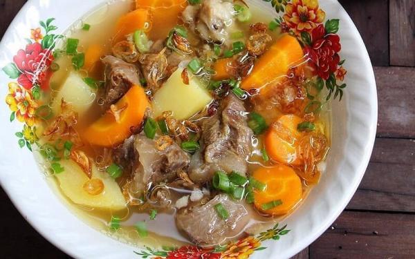 Resep Sop Daging Sengkel Telur Puyuh IG@dianayupuspitasari (iNews.id/esa putra tanjung)