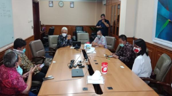 bank sulutgo Manajemen MNC Media berbincang dengan direksi Bank SulutGo, Jumat (18/9/2020).