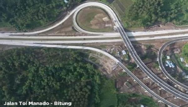 Jalan Tol Manado-Bitung. (Foto: Kementerian PUPR)