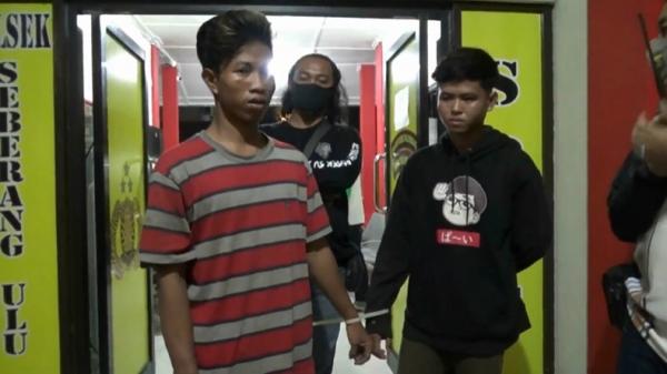 Jambret Dua pelaku penjambretan di Palembang Sumsel (Muhammad David/iNews)
