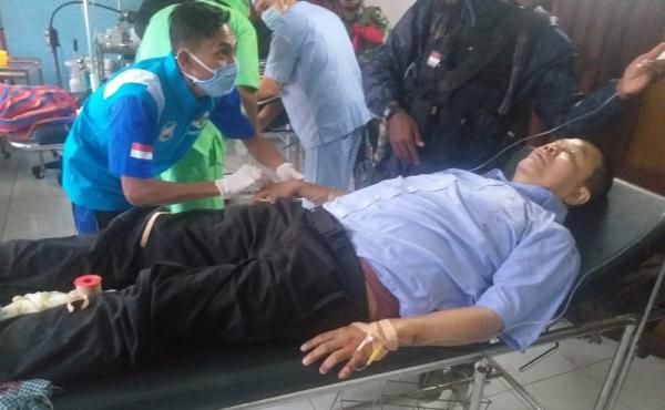 bambang purwoko tgpf ist Kondisi terkini anggota TGPF Intan Jaya, Bambang Purwoko yang ditembak KKB usai melakukan olah TKP di Hitadipa, Jumat (9/10/2020). (Foto: TNI)