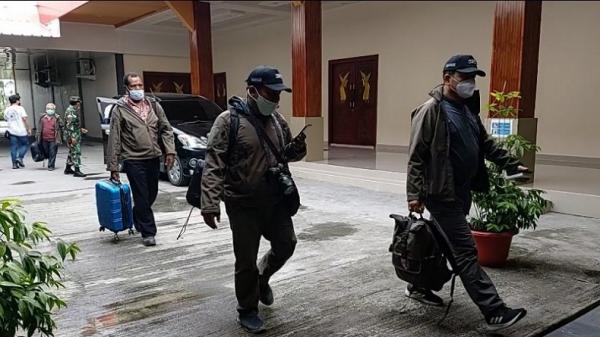 Anggota TGPF Penembakan Intan Jaya kembali ke Timika. (Foto: Antara).