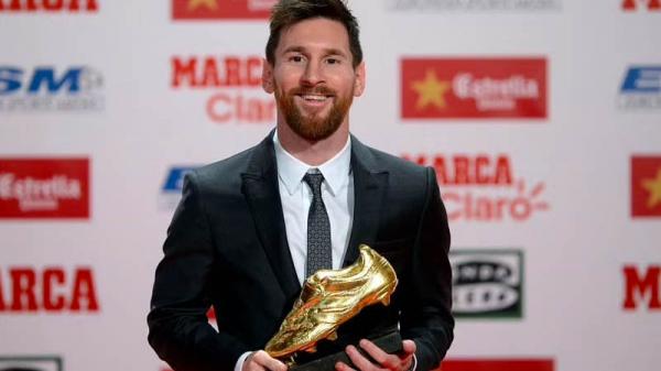 Messi Sepatu Emas Lionel Messi sudah tujuh kali meraih Sepatu Emas di La Liga. (Foto: Sportskeeda)