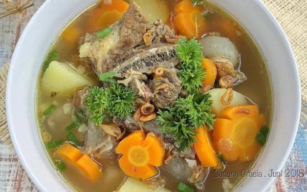 Resep Sayur Sop Bakso Jagung (Foto: Instagram IG@susan_gracia)