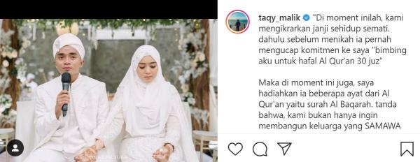 Taqy Malik Menikahi Sherell Thalib