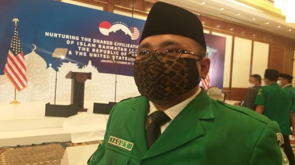 Ketua Umum GP Ansor Nahdlatul Ulama Yaqut Cholil Qoumas atau Gus Yaqut. (Foto: Koran SINDO/Abdul Rochim).