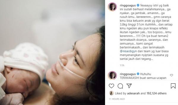 Sabai Melahirkan Anak Laki Laki