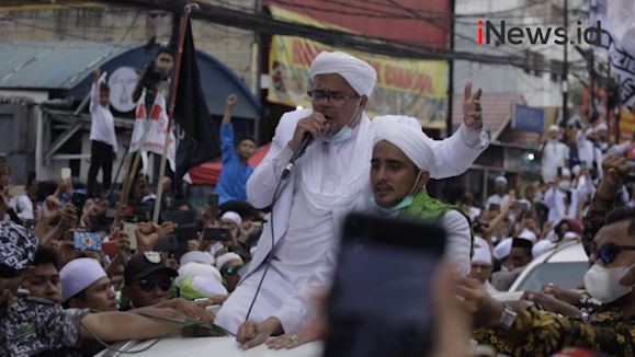 Maulid Nabi di Petamburan, Sabtu (14/11/2020) (Foto: iNews/Felldy)
