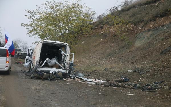 Mayat terlantar di wilayah Nagorno-Karabakh. (foto: AFP)