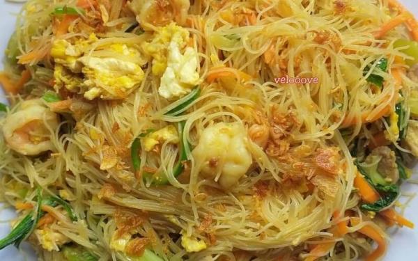 Resep Bihun Goreng Kampung (Foto: IG@velooove)