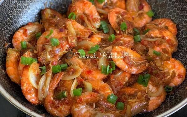 Resep Udang Balado Cabai Ijo (Foto: Instagram @surianti_kitchen)