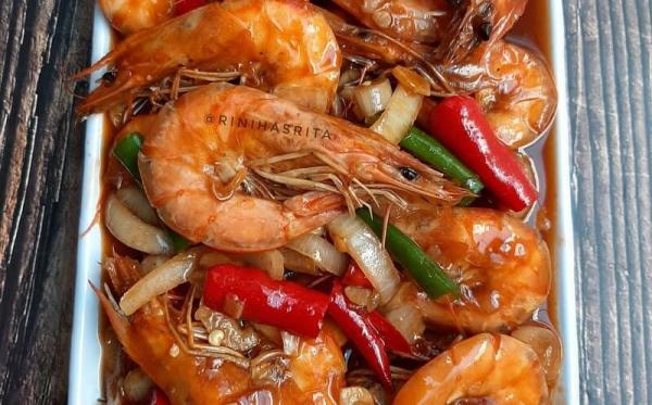 Resep Udang Balado Saus Padang (Foto: Instagram @rinihasrita)