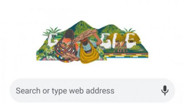 noken papua Tangkapan layar Google Doodle tentang Noken Papua. (Foto: ANTARA)