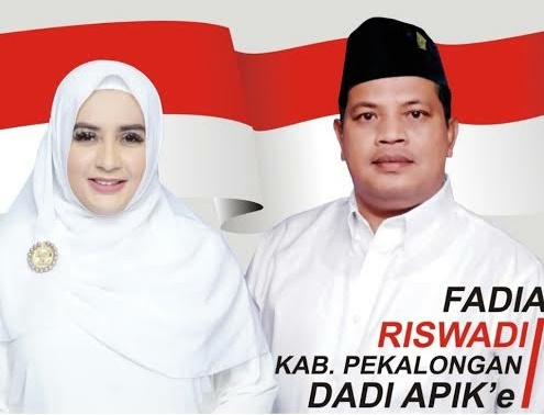 Pasangan Cabup-cawabup Pekalongan Fadia-Riswadi (Dadi). (Foto: ist)