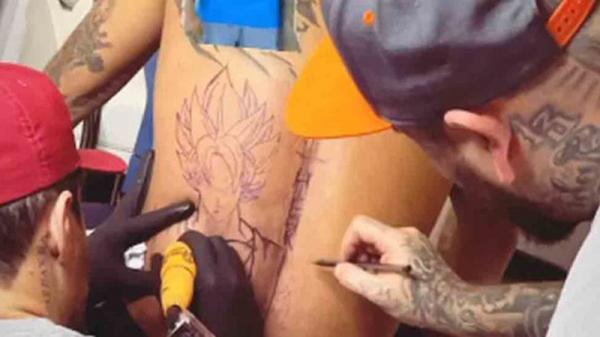 Neymar Tato Dragon Ball Neymar Tato Dragon Ball (Foto: Marca)