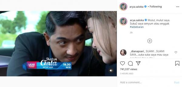 Arya Saloka Tatap Amanda