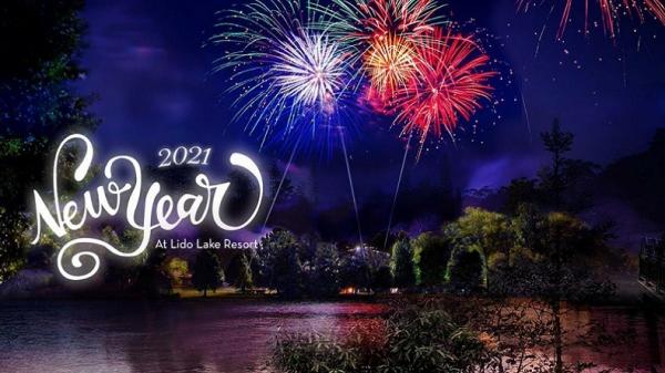 Lido Lake New Year Menkeu Sri Mulyani. (Foto: Antara)