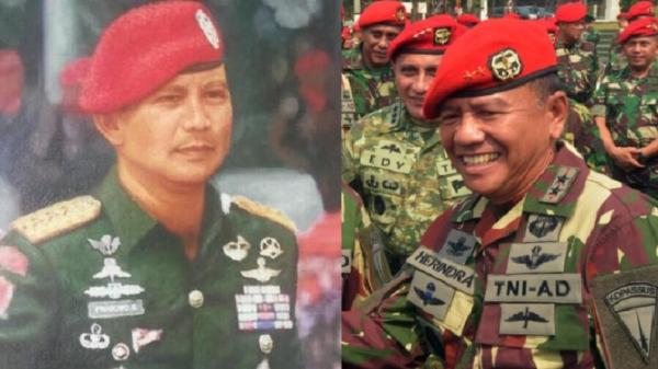 Prabowo Herindra Ist Menhan Prabowo Subianto dan Wamenhan Muhammad Herindra berlatar belakang militer dan pernah menjabat Danjen Kopassus. (Foto: Instagram Prabowo; Sindonews).