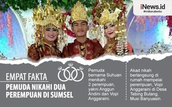 Pemuda di Sumsel nikahi dua perempuan sekaligus-1 Pemuda di Sumsel nikahi dua perempuan sekaligus (iNews)