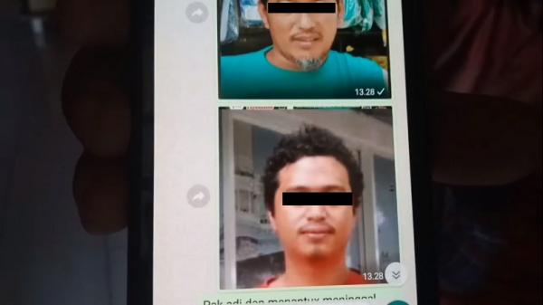 Foto dua terduga teroris di Makassar. (Foto: iNews/Wahyu Ruslan).