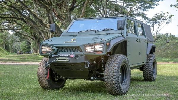 Kendaraan taktis ringan Maung 4X4 buatan PT Pindad dibanderol dengan harga Rp600 juta. (Foto: Istimewa/PT Pindad)