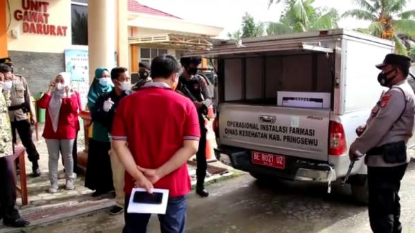 Dinas Kesehatan Pringsewu ditsribusikan 4.200 dosis ke 13 Puskesmas dan 4 rumah sakit rujukan (Indra Siregar/iNews)