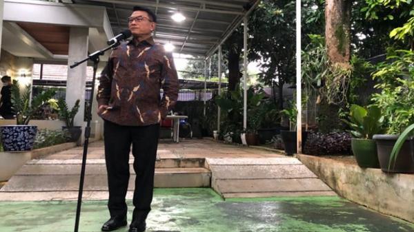 Moeldoko Dita Angga Kepala Staf Presiden Moeldoko menyampaikan konferensi pers terkait isu kudeta Partai Demokrat di Jakarta, Rabu (3/2/2021). (Foto: MPI/Dita Angga).