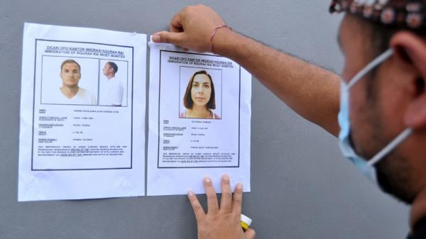 13 Antara Buronan Interpol 1 Foto buronan Interpol asal Rusia bernama Andrew Ayer alias Andrei Kovalenka dan rekan wanitanya (Antara)