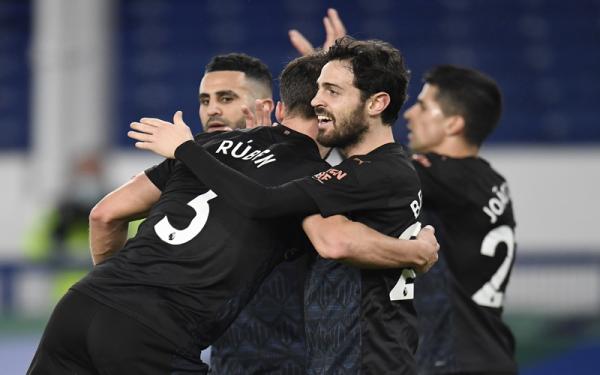 Everton Vs Manchester City Manchester City menang 3-1 atas Everton, Kamis (18/2/2021) dini hari WIB. The Citizens kian mantap di puncak klasemen dengan nilai 56 unggul 10 poin dari MU. (Foto: Reuters)