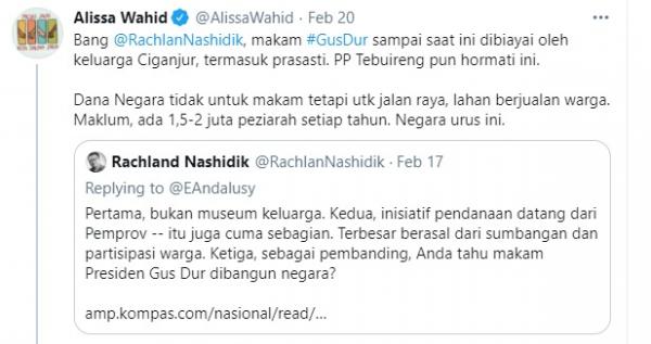 Twit Alissa Wahid