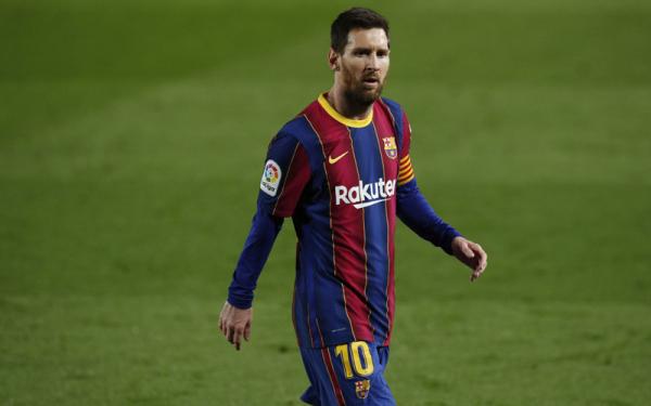 Kapten Barcelona Lionel Messi menyumbang dua gol dalam kemenangan 3-0 atas Elche, Kamis (25/2/2021) dini hari WIB. La Pulga sempat frustrasi di laga itu. (Foto: Reuters)
