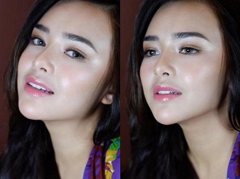 Amanda Manopo hairstyle1 Amanda Manopo sebelum begitu terkenal sebagai Andin, sempat memiliki rambut panjang