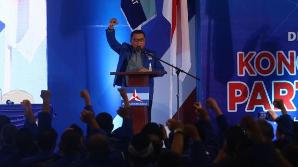 06 Antara Moeldoko Demokrat 2 Moeldoko, Ketua Umum Partai Demokrat hasil Kongres Luar Biasa (KLB) di Sumatera Utara.