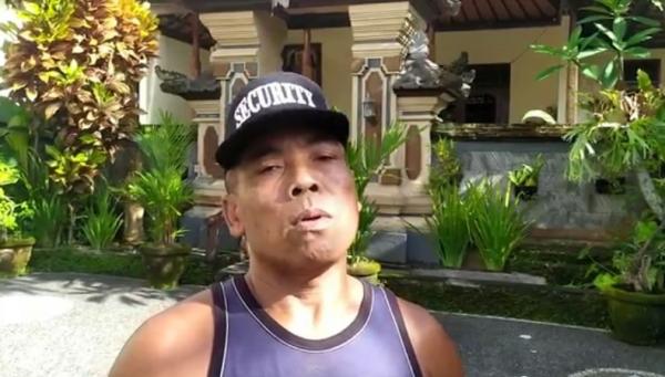 I Wayan Lanus, penjaga Vila Suara Sidhi di Banjar Kelingkung, Desa Lodtunduh, Ubud, Kabupaten Gianyar. (Foto: iNews/Nyoman Astana).