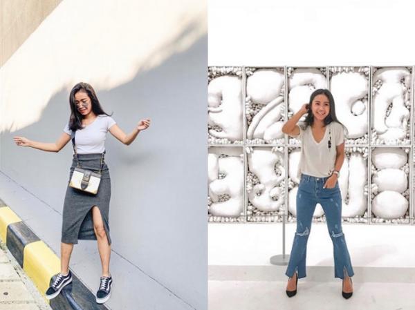 Ayya Renita Ayya Renita tampil kasual dengan white shirt. (Foto: IG)
