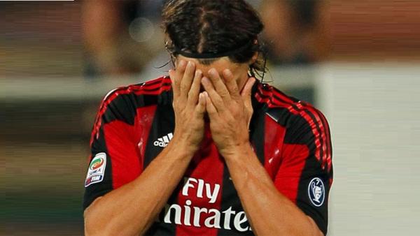 Zlatan Ibrahimovic tak memuaskan pada debutnya bersama AC Milan pada 2010. (Foto: The Sun)