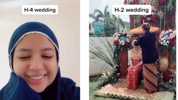 Foto-foto persiapan pernikahan sebelum calon pengantin perempuan kehilangan calon suaminya yang meninggal menjelang pernikahan mereka. (Istimewa)