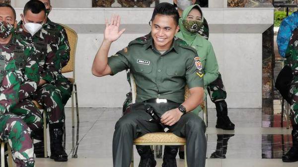 19 Sindo Aprilia 5 Gaya Serda Aprilio Perkasa Manganang di Mabes TNI AD (Foto: MNC/ Bagja)
