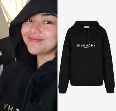 Hoodie Amanda Manopo memakai Hoodie hitam. (Foto: IG)