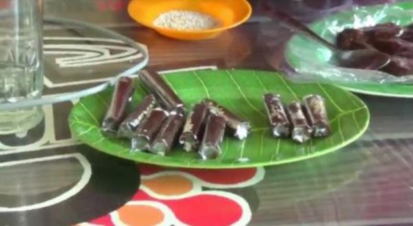 Jenang atau dodol dari bahan buah kluwih. Foto: iNews/Eddie Prayitno.