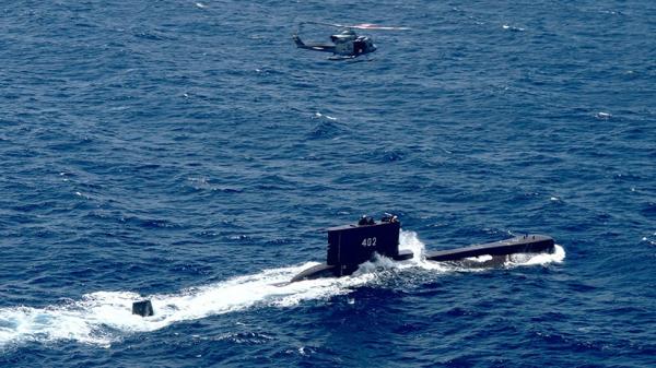 Kapal selam KRI Nanggala-402 dilaporkan mengangkut 53 awak saat hilang kontak di perairan utara Bali, Rabu (21/4/2021). (Foto: Antara)