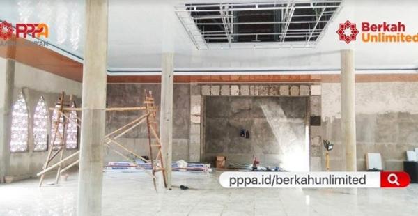 Masjid di Kampung Qur'an Dasan Lekong, Kabupaten Lombok Utara, Nusa Tenggara Barat dapat dipakai akhir Ramadhan ini. (Foto: Darul Quran)