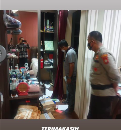 03 Terry Kemalingan Kondisi rumah Terry Putri. (Foto: Instagram/Terry Putri)